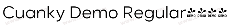 Cuanky Demo Regular字体转换